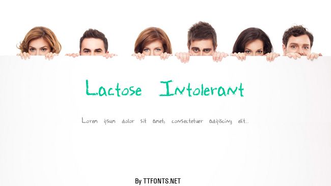 Lactose Intolerant example