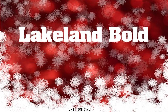 Lakeland Bold example