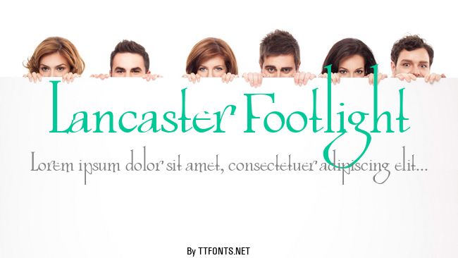 Lancaster Footlight example