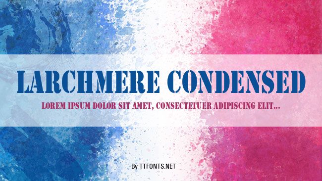 Larchmere Condensed example
