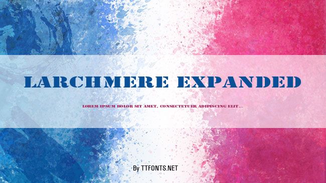 Larchmere Expanded example