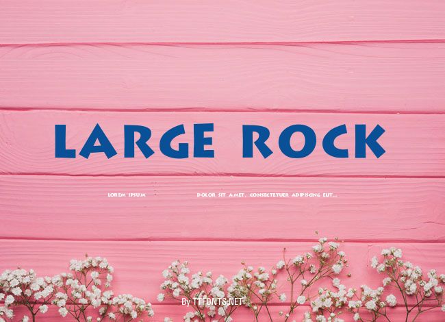 Large Rock example
