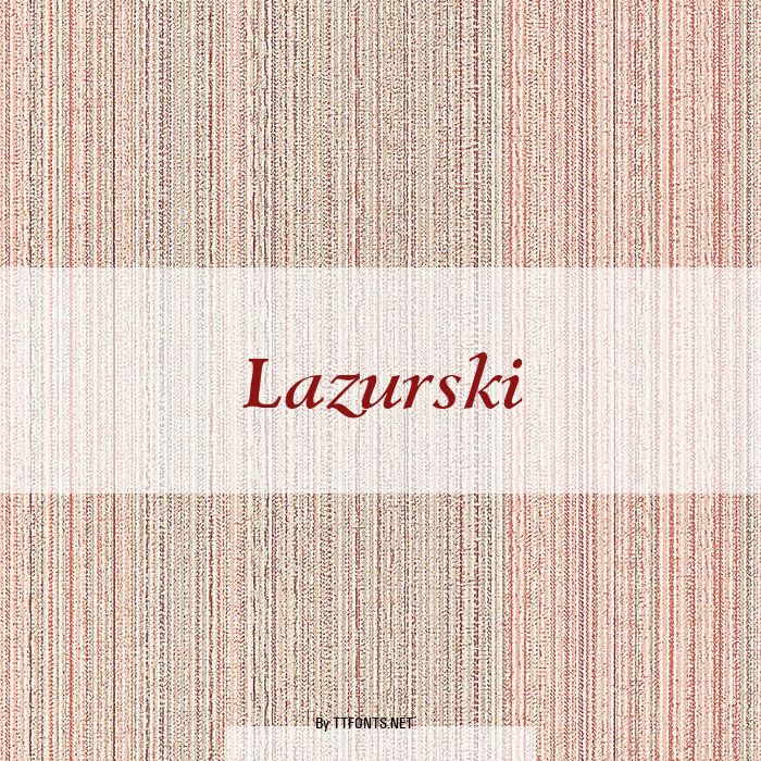 Lazurski example