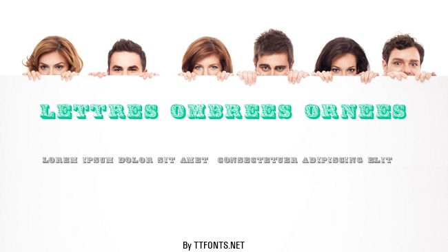 Lettres ombrees ornees example