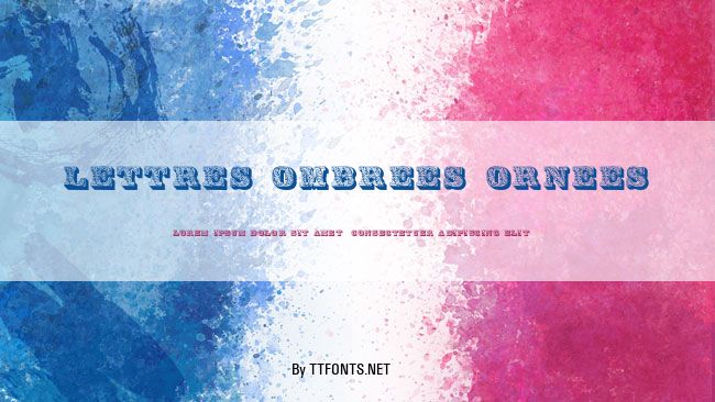 Lettres ombrees ornees example