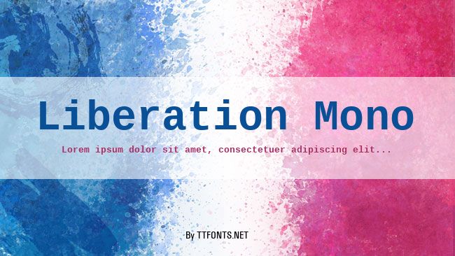 Liberation Mono example