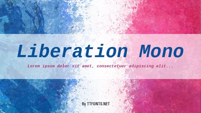 Liberation Mono example