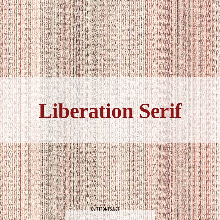 Liberation Serif example