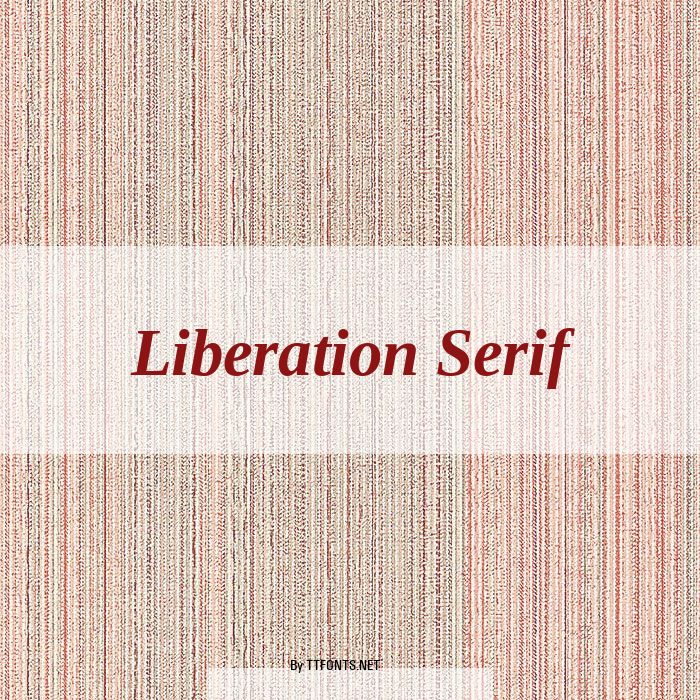 Liberation Serif example