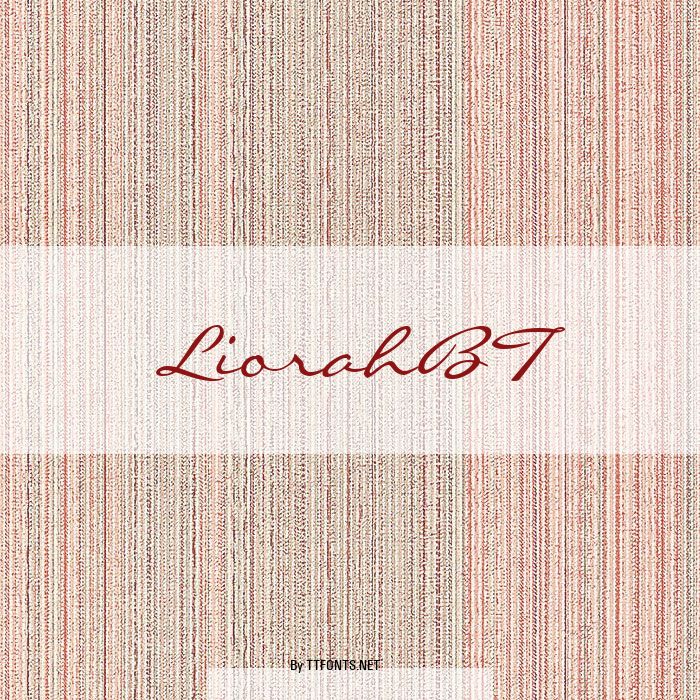 LiorahBT example