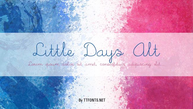 Little Days Alt example