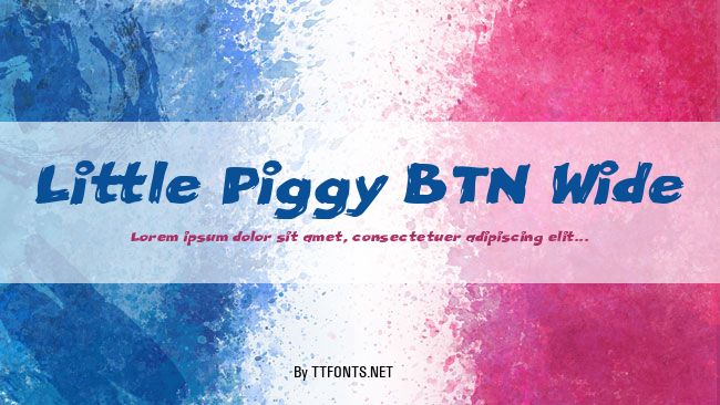Little Piggy BTN Wide example