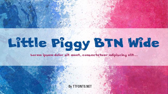 Little Piggy BTN Wide example