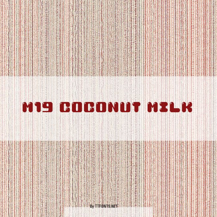 M19_COCONUT MILK example