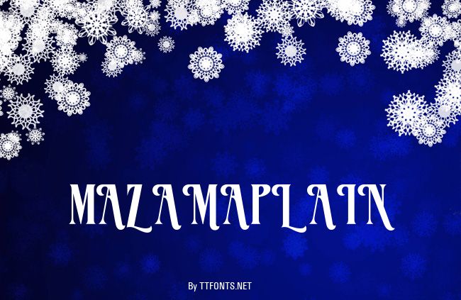 MazamaPlain example
