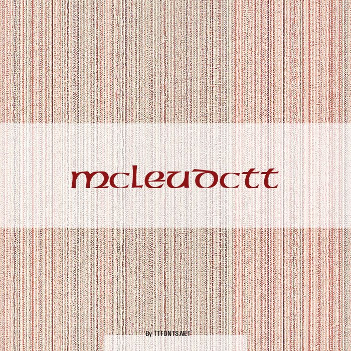 McLeudCTT example