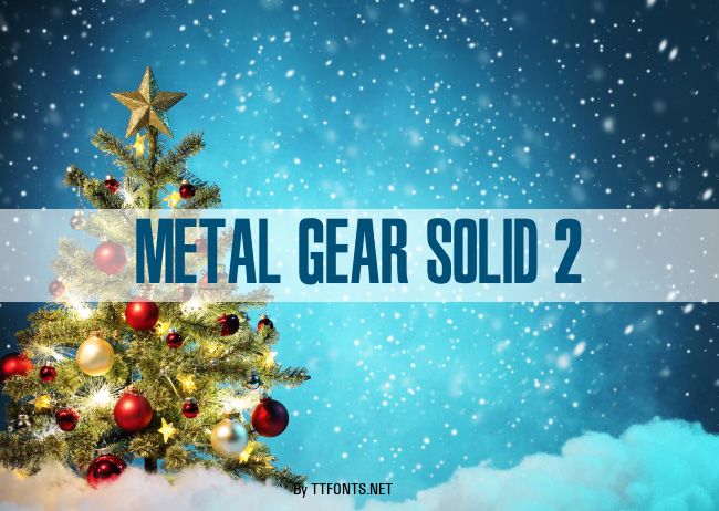 Metal Gear Solid 2 example