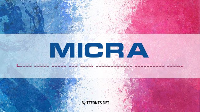 MICRA example