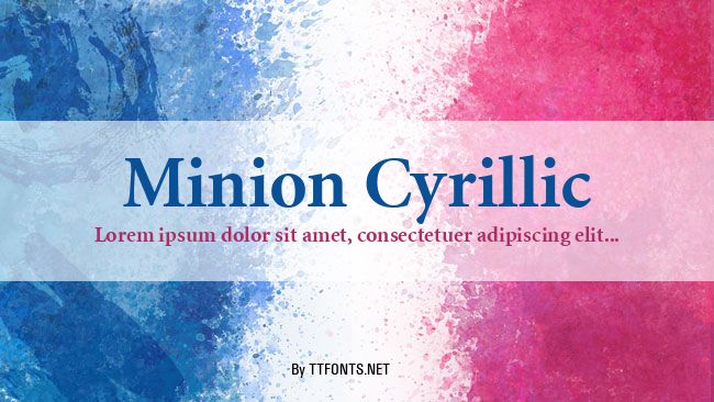 Minion Cyrillic example