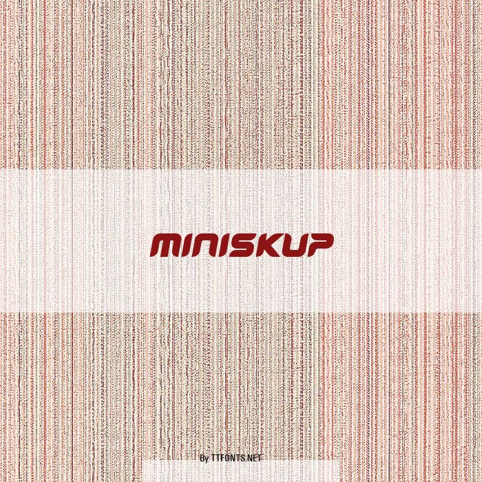 miniskup example