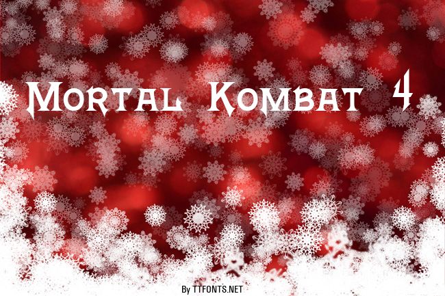 Mortal Kombat 4 example
