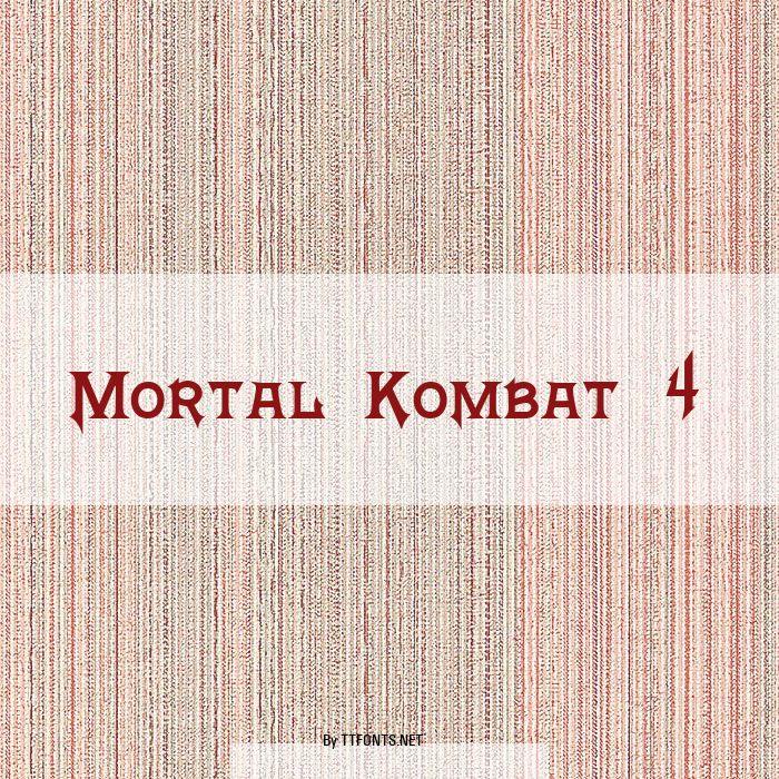 Mortal Kombat 4 example