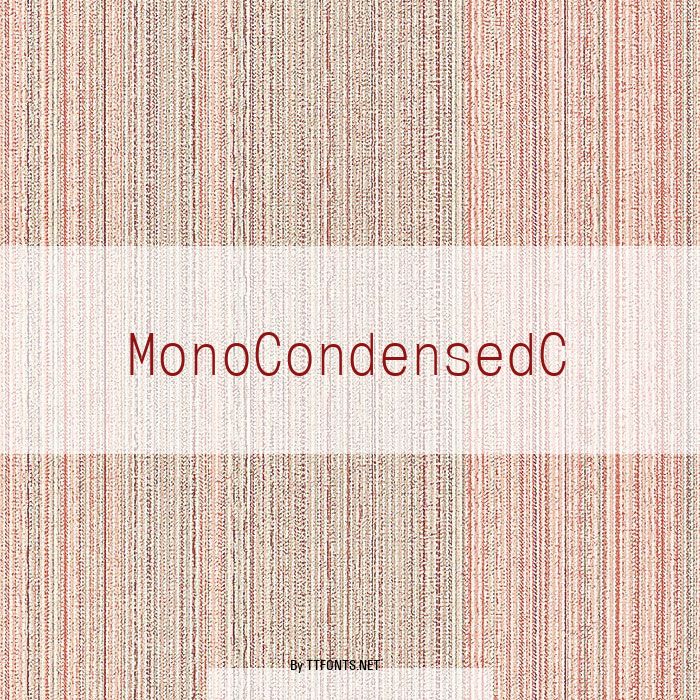 MonoCondensedC example