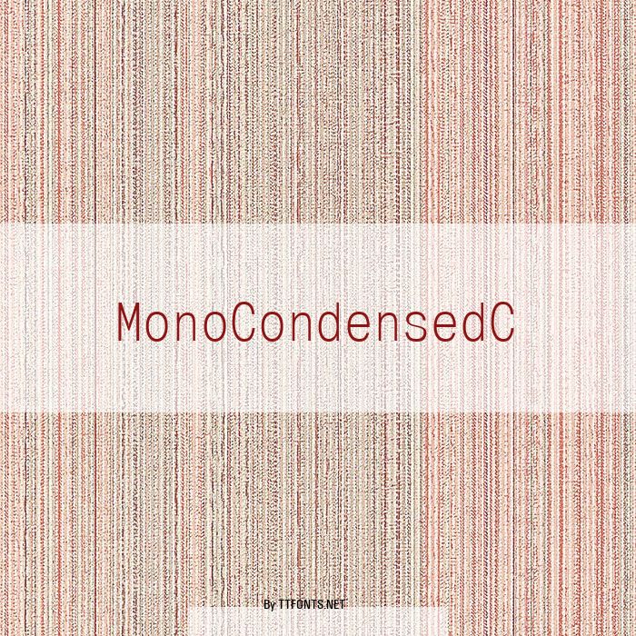 MonoCondensedC example