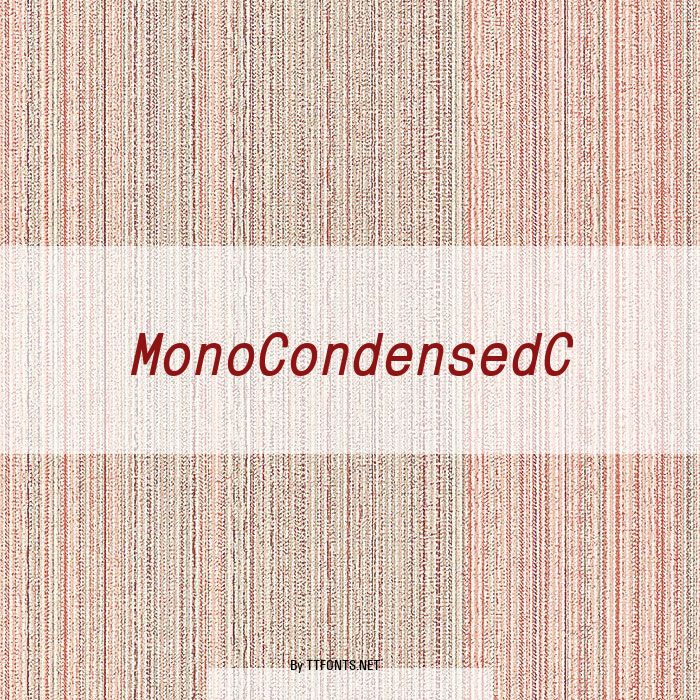 MonoCondensedC example