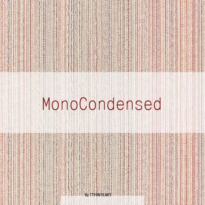 MonoCondensed example