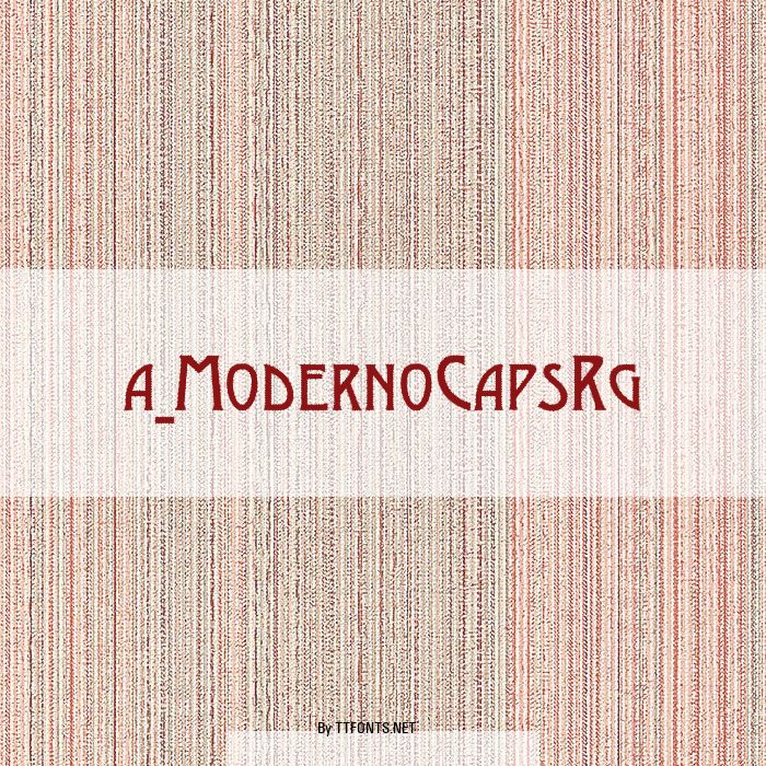 a_ModernoCapsRg example