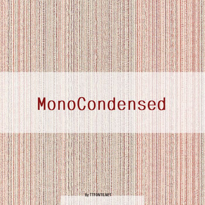 MonoCondensed example