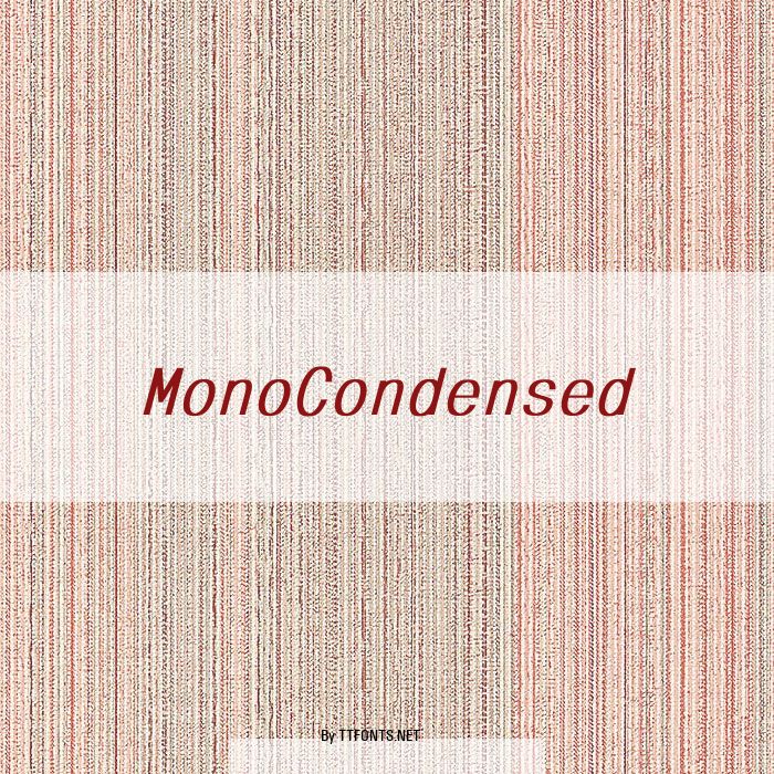 MonoCondensed example