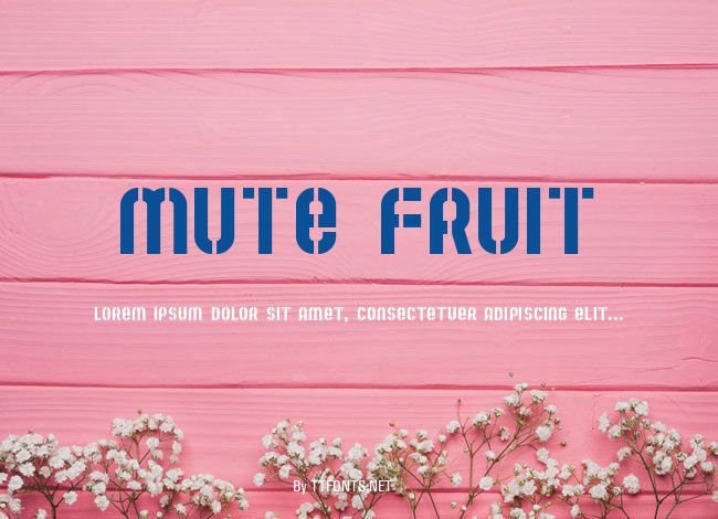 Mute Fruit example