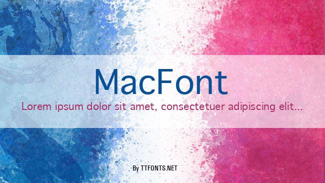 MacFont example