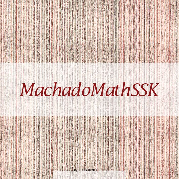 MachadoMathSSK example