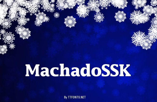 MachadoSSK example