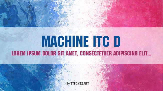 Machine ITC D example