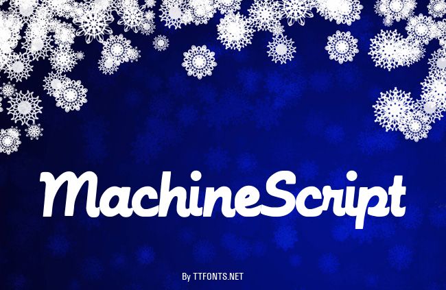 MachineScript example