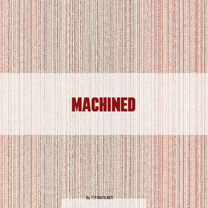 Machined example