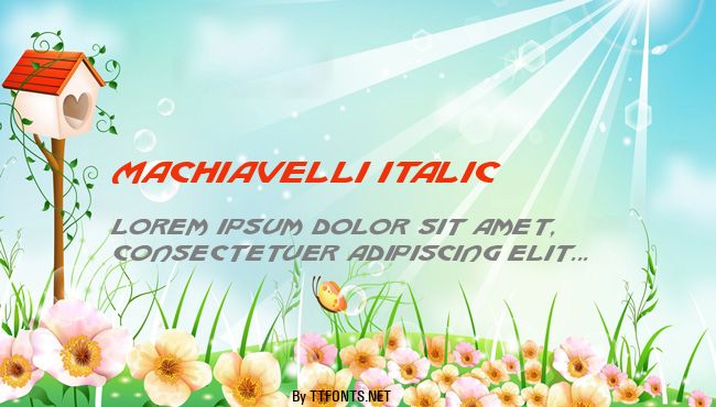 Machiavelli Italic example