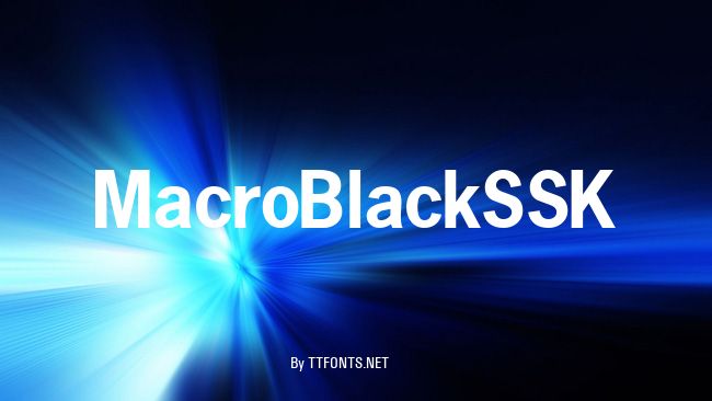MacroBlackSSK example