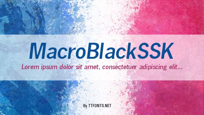 MacroBlackSSK example