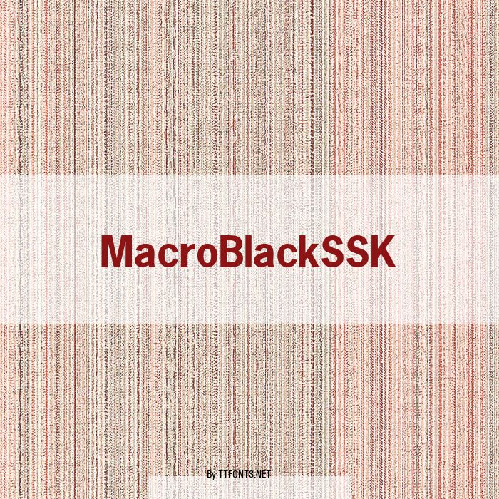 MacroBlackSSK example