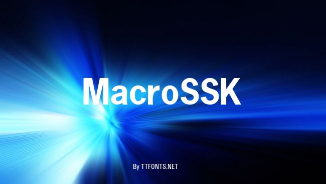 MacroSSK example