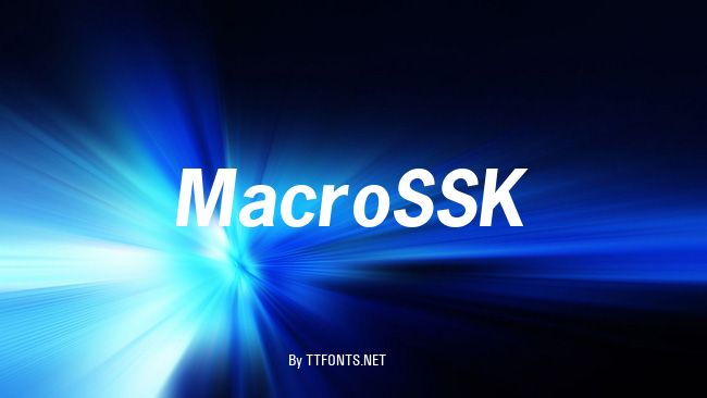 MacroSSK example
