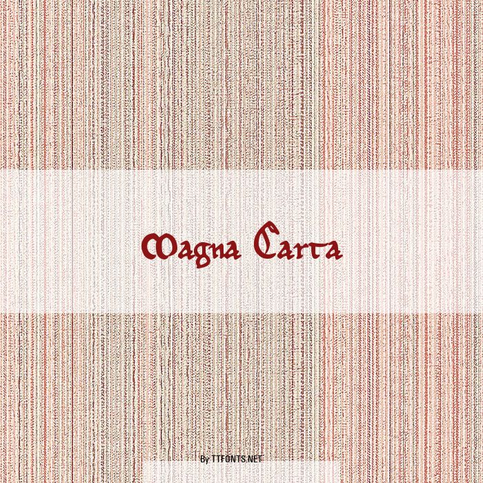 Magna Carta example