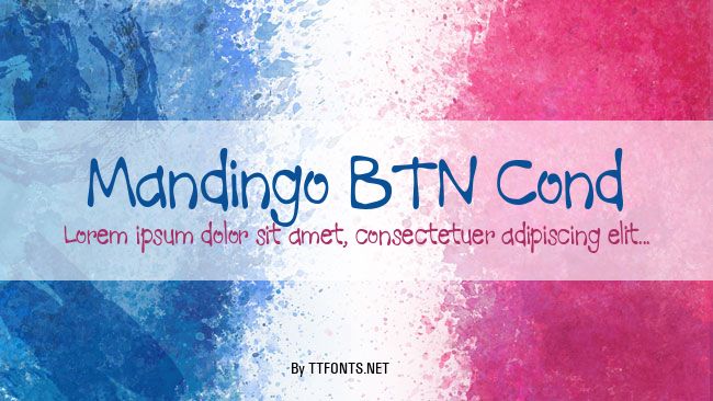 Mandingo BTN Cond example