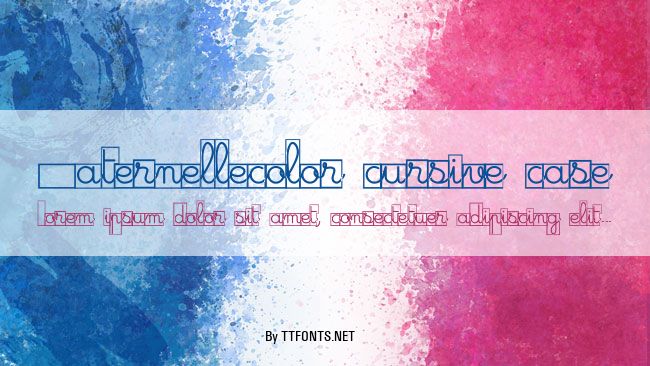Maternellecolor cursive case example