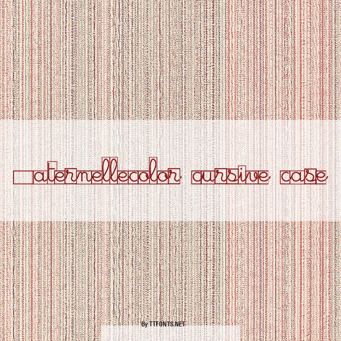 Maternellecolor cursive case example